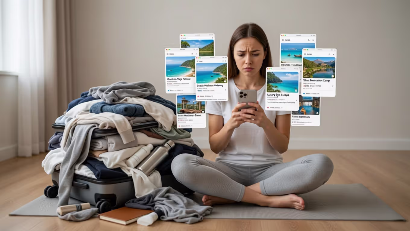 First-time retreat attendee feeling overwhelmed while planning.